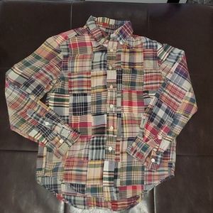 POLO RALPH LAUREN 👦BOYS BUTTON UP PLAID SIZE SMAL